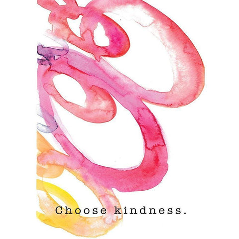 Choose Kindness Gold Ornate Wood Framed Art Print with Double Matting by JMB Designs
