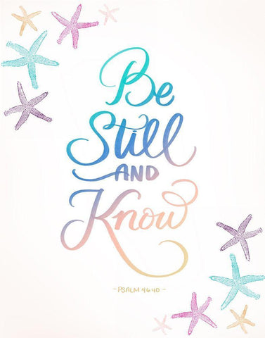 Be Still Black Ornate Wood Framed Art Print with Double Matting by Batista, Dee