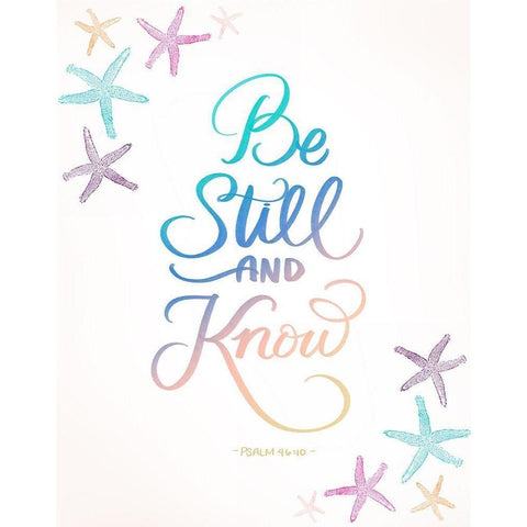 Be Still Black Modern Wood Framed Art Print with Double Matting by Batista, Dee