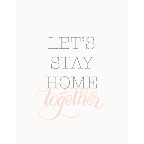 Home Together Black Modern Wood Framed Art Print by Batista, Dee