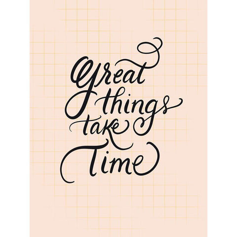 Great Things White Modern Wood Framed Art Print by Batista, Dee