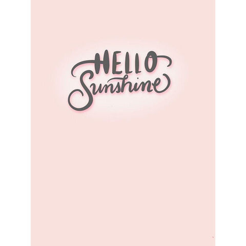 Hello Gold Ornate Wood Framed Art Print with Double Matting by Batista, Dee