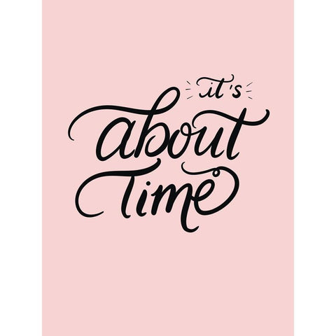 About Time White Modern Wood Framed Art Print by Batista, Dee