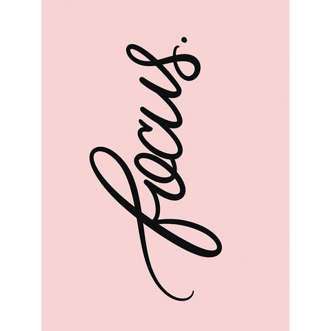 Focus Black Modern Wood Framed Art Print by Batista, Dee