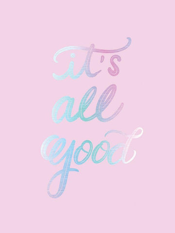 All Good White Modern Wood Framed Art Print with Double Matting by Batista, Dee