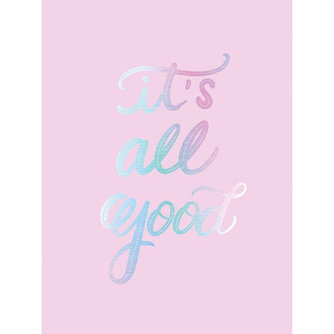 All Good White Modern Wood Framed Art Print by Batista, Dee