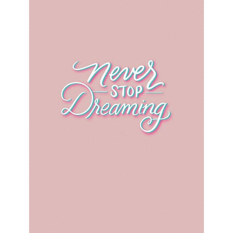 Never Stop White Modern Wood Framed Art Print by Batista, Dee