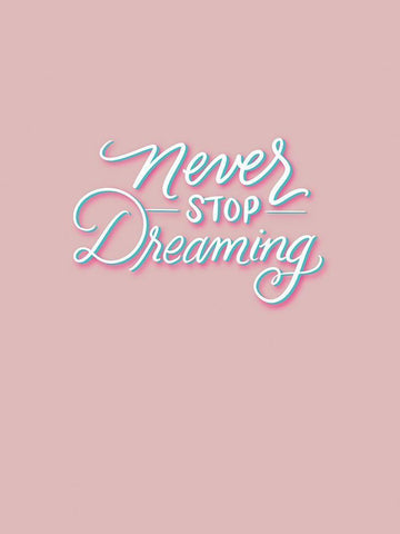 Never Stop White Modern Wood Framed Art Print with Double Matting by Batista, Dee