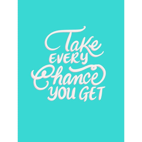 Every Chance White Modern Wood Framed Art Print by Batista, Dee