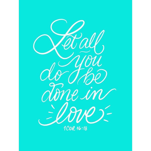 Done in Love White Modern Wood Framed Art Print by Batista, Dee