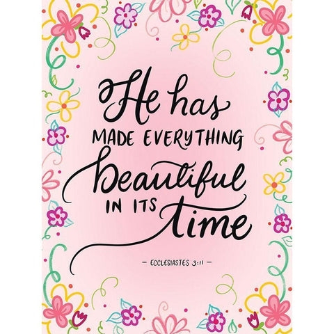 Its Time White Modern Wood Framed Art Print by Batista, Dee
