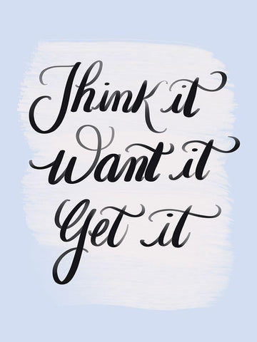 Think It White Modern Wood Framed Art Print with Double Matting by Batista, Dee