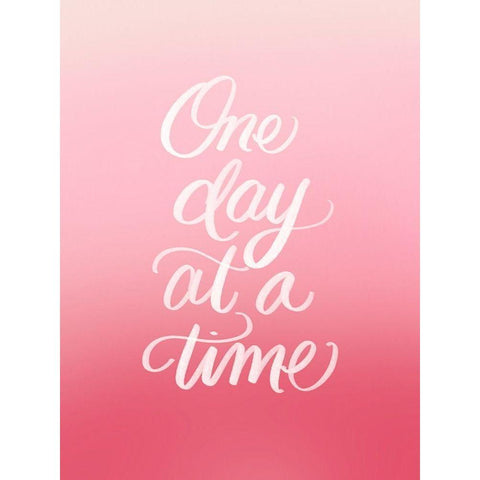 One Day White Modern Wood Framed Art Print by Batista, Dee