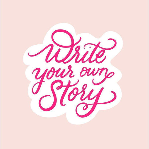 Write Black Modern Wood Framed Art Print with Double Matting by Batista, Dee