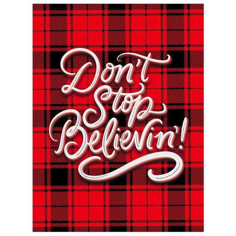 Believin Black Modern Wood Framed Art Print with Double Matting by Batista, Dee