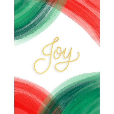 Joy Black Modern Wood Framed Art Print with Double Matting by Batista, Dee