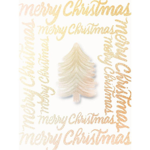 Christmas White Modern Wood Framed Art Print by Batista, Dee