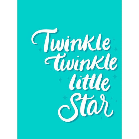 Twinkle White Modern Wood Framed Art Print by Batista, Dee