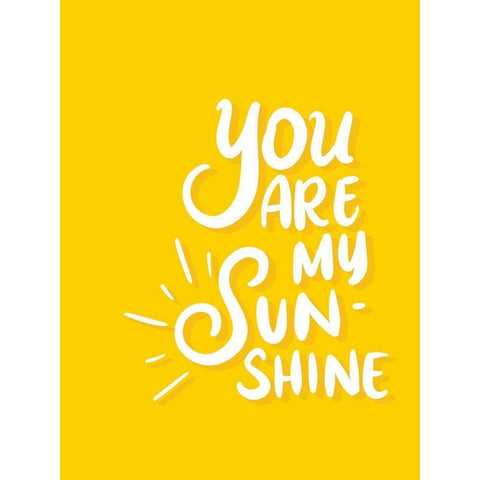 Sunshine White Modern Wood Framed Art Print by Batista, Dee