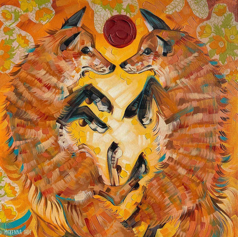 Ask the Oracle Black Ornate Wood Framed Art Print with Double Matting by Ihde, McKenna