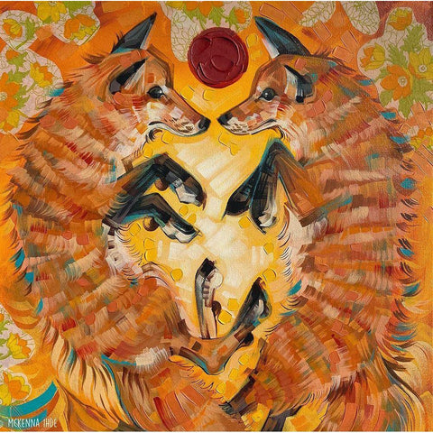 Ask the Oracle Black Modern Wood Framed Art Print by Ihde, McKenna