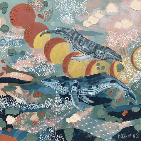 Synchronicity Black Modern Wood Framed Art Print by Ihde, McKenna