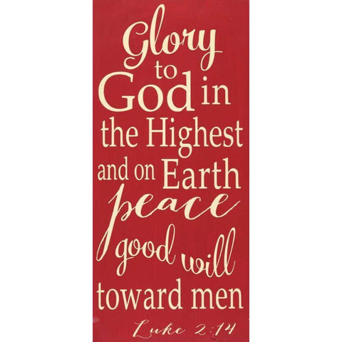 Glory to God White Modern Wood Framed Art Print by Words for the Soul