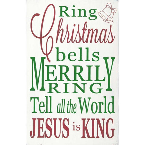 Jesus is King White Modern Wood Framed Art Print by Words for the Soul