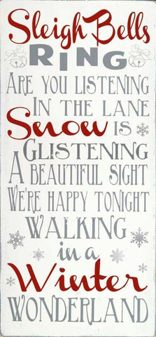 Sleigh Bells Black Ornate Wood Framed Art Print with Double Matting by Words for the Soul
