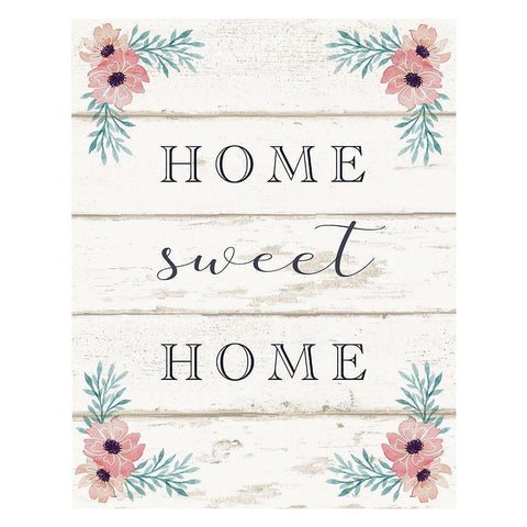 Home Sweet Home Gold Ornate Wood Framed Art Print with Double Matting by Tyndall, Elizabeth
