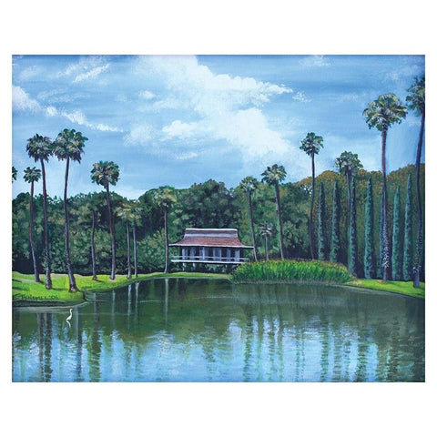 A Slice of Paradise Black Modern Wood Framed Art Print by Tyndall, Elizabeth