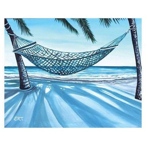 Sand and Shadows White Modern Wood Framed Art Print by Tyndall, Elizabeth