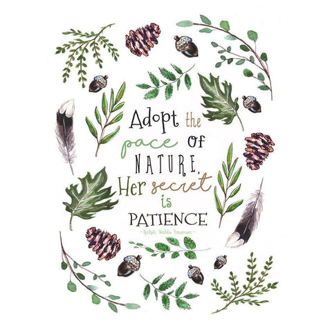 Patience Black Modern Wood Framed Art Print with Double Matting by Tyndall, Elizabeth