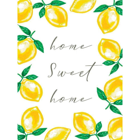 Home Sweet Home White Modern Wood Framed Art Print by Tyndall, Elizabeth