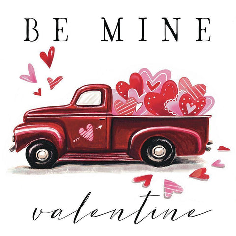 Be Mine White Modern Wood Framed Art Print by Tyndall, Elizabeth