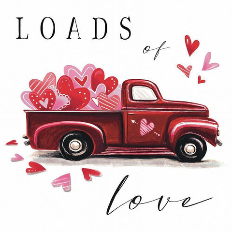 Loads of Love Black Modern Wood Framed Art Print with Double Matting by Tyndall, Elizabeth