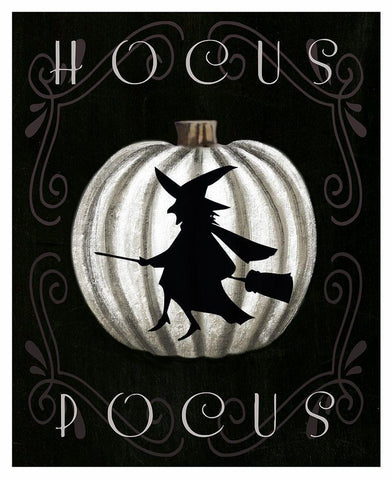 Hocus Pocus Black Ornate Wood Framed Art Print with Double Matting by Tyndall, Elizabeth