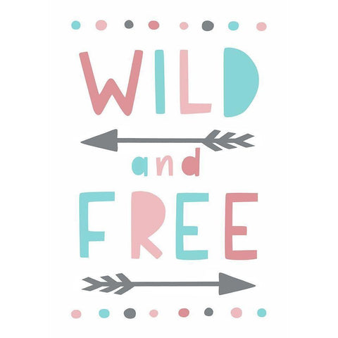 Wild and Free White Modern Wood Framed Art Print by Tyndall, Elizabeth