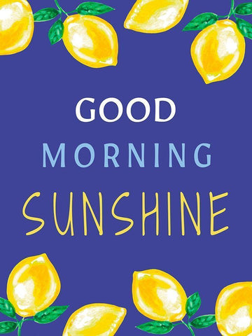 Good Morning Sunshine White Modern Wood Framed Art Print with Double Matting by Tyndall, Elizabeth