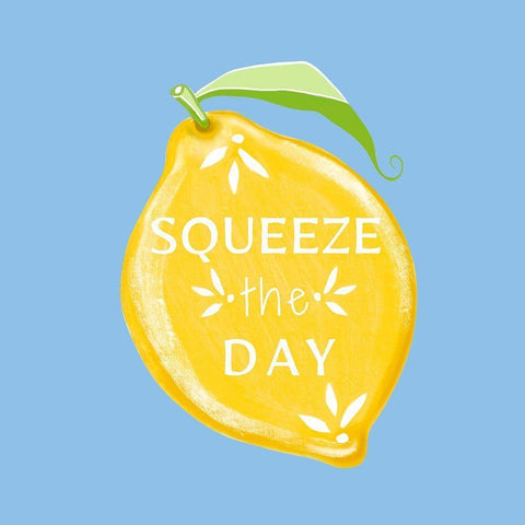 Squeeze the Day II Black Modern Wood Framed Art Print with Double Matting by Tyndall, Elizabeth