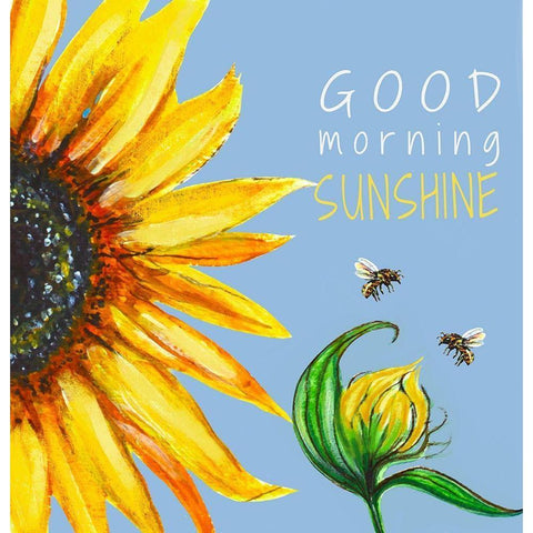 Good Morning Sunshine Gold Ornate Wood Framed Art Print with Double Matting by Tyndall, Elizabeth