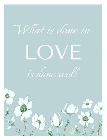What is Done White Modern Wood Framed Art Print with Double Matting by Tyndall, Elizabeth