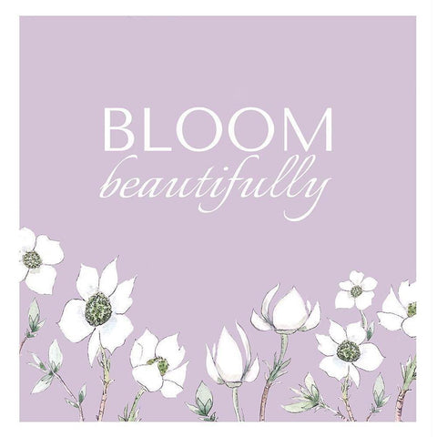 Bloom Beautifully Black Modern Wood Framed Art Print by Tyndall, Elizabeth