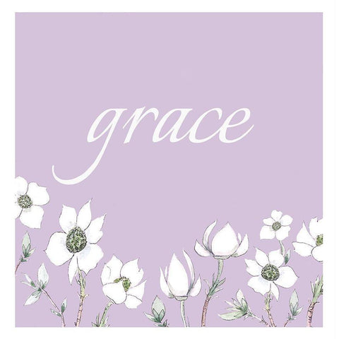 Grace White Modern Wood Framed Art Print by Tyndall, Elizabeth