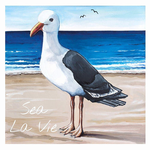 Sea La Vie White Modern Wood Framed Art Print by Tyndall, Elizabeth