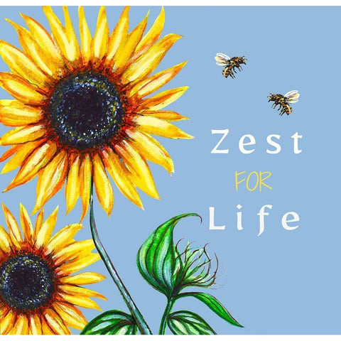 Zest for Life Gold Ornate Wood Framed Art Print with Double Matting by Tyndall, Elizabeth