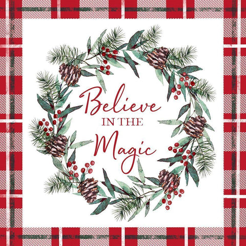 Believe in Magic Black Ornate Wood Framed Art Print with Double Matting by Tyndall, Elizabeth