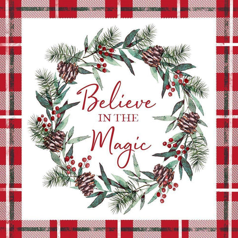 Believe in Magic White Modern Wood Framed Art Print with Double Matting by Tyndall, Elizabeth