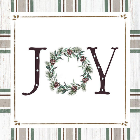 Joy White Modern Wood Framed Art Print by Tyndall, Elizabeth