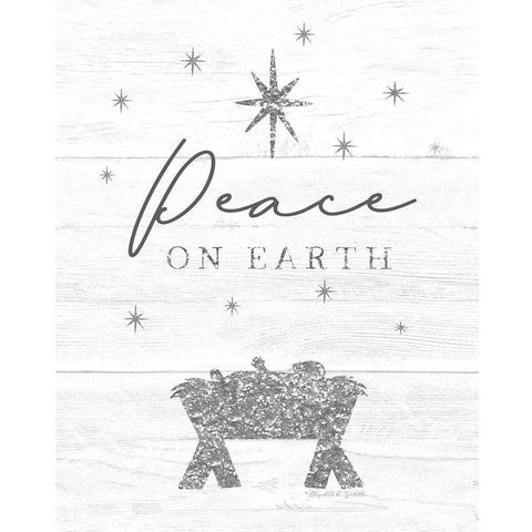 Peace on Earth Gold Ornate Wood Framed Art Print with Double Matting by Tyndall, Elizabeth